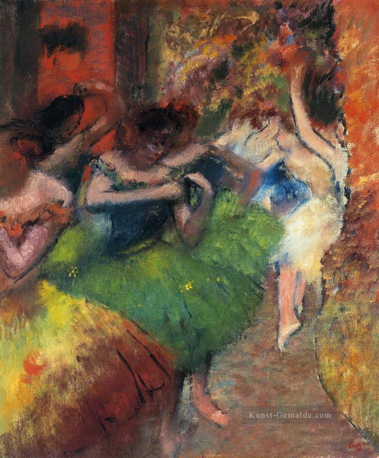 Tänzer in den Flügeln Edgar Degas Ölgemälde